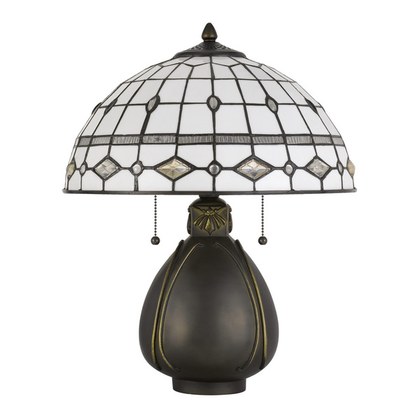Cal Lighting 60W X 2 Tiffany Table Lamp BO-2942TB